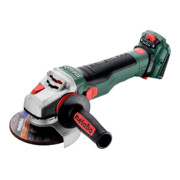 Metabo Akku-Winkelschleifer WVB 18 LTX BL 15-125 Quick mit Bremse, Drehzahlregelung, Schnellspannmutter, drehbarem Akkupack; Karton