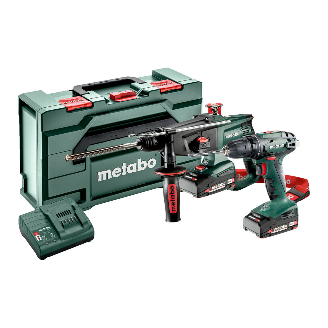 Metabo Akkuset Combo Set 2.3.2 18 V BS 18 + KHA 18 LTX; metaBOX 165 L