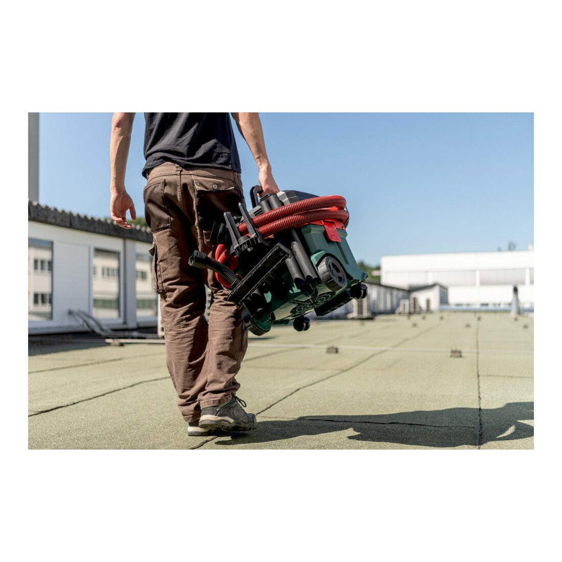 Metabo Aspirateur sans fil eau et poussière AS 36-18 L 20 PC-CC (602072850) avec nettoyage manuel du filtre et CordlessControl