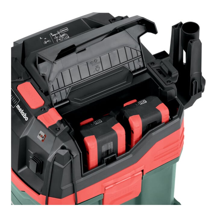 Metabo Aspirateur sans fil eau et poussière AS 36-18 L 30 PC-CC (602073850) avec nettoyage manuel du filtre et CordlessControl