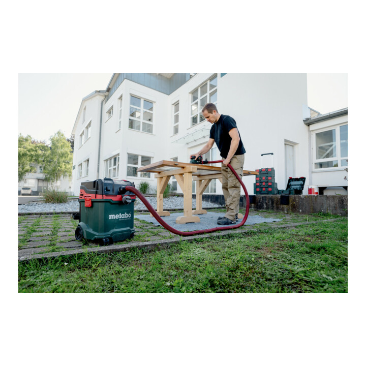 Metabo Aspirateur sans fil eau et poussière AS 36-18 M 30 PC-CC (602074850) avec nettoyage manuel du filtre et CordlessControl