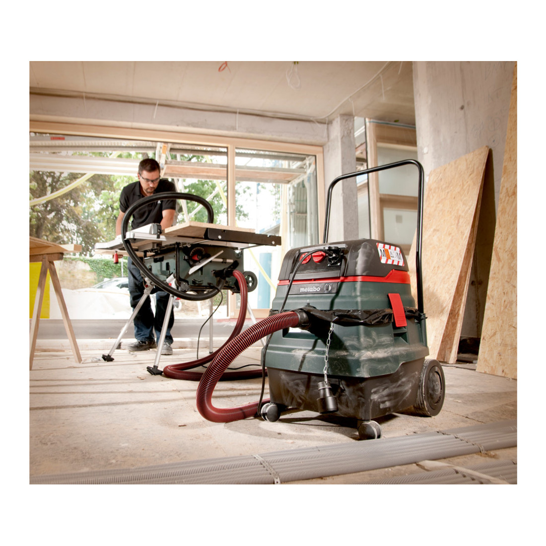 Metabo Aspiratore multiuso ASR 50 M SC con agitatore elettromagnetico, in scatola di cartone