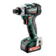 Metabo Avvitatore a percussione a batteria PowerMaxx SSD 12 BLX 118, 12 V 2xbatterie agli ioni di litio da 2 Ah + SC 30-1