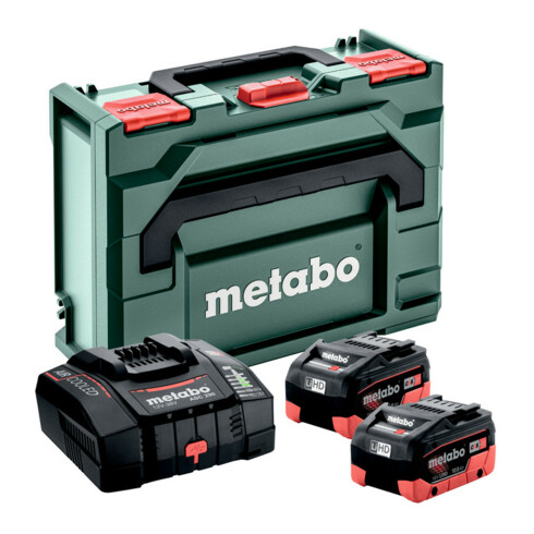 Metabo Basic-Set 2 x LiHD 10 Ah ASC 290 +metaBOX 145