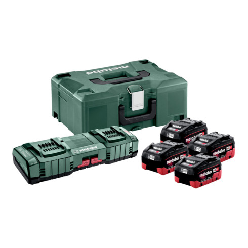 Metabo Basic-Set 4x LiHD 5.5Ah ASC 145 DUO + metaBOX 145