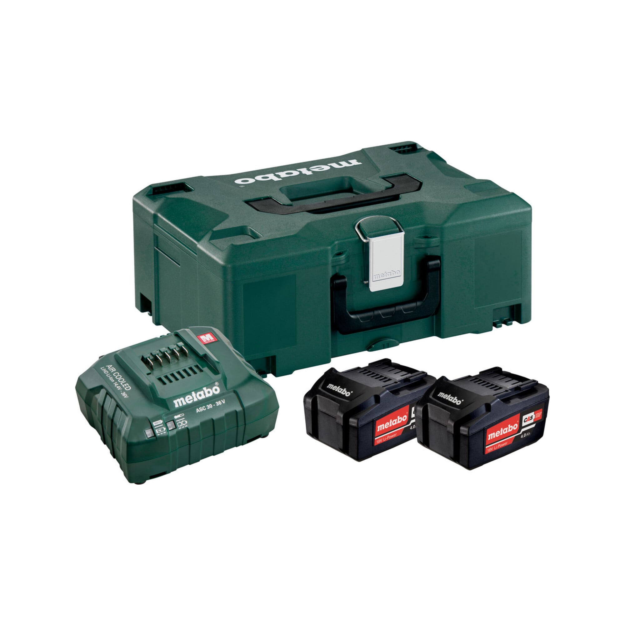 Metabo Basis-Set 2 x 4.0 Ah + metaBOX 145