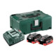 Metabo Basis Set 2 x LiHD 8.0 Ah + metaBOX 145-1