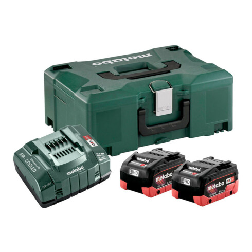 Metabo Basis Set 2 x LiHD 8.0 Ah + metaBOX 145