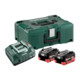 Metabo Basis Set 2 x LiHD 8.0 Ah + metaBOX 145-3
