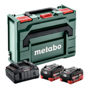 Metabo basisset 2x LiHD 10Ah + ASC 145 + metaBOX