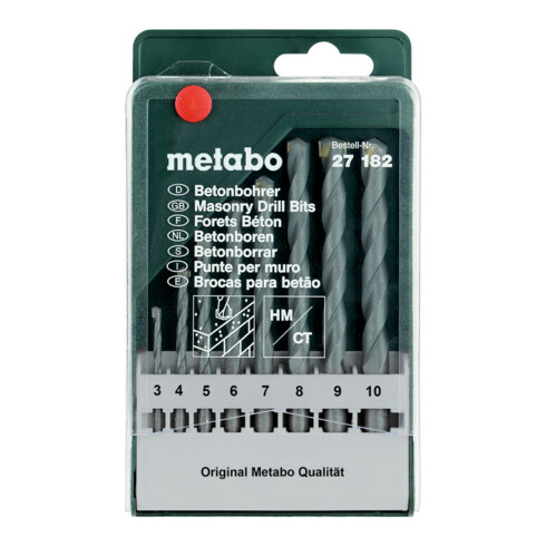 Metabo Beton-Bohrerkassette classic, 8-teilig