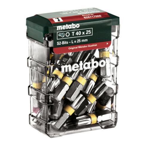 Metabo bit doos T40, SP, 25 delig