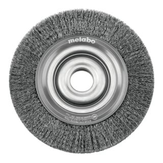 Metabo Brosse ronde en fil d'acier 150x28x20/0,3 mm pour double meuleuse, version UE
