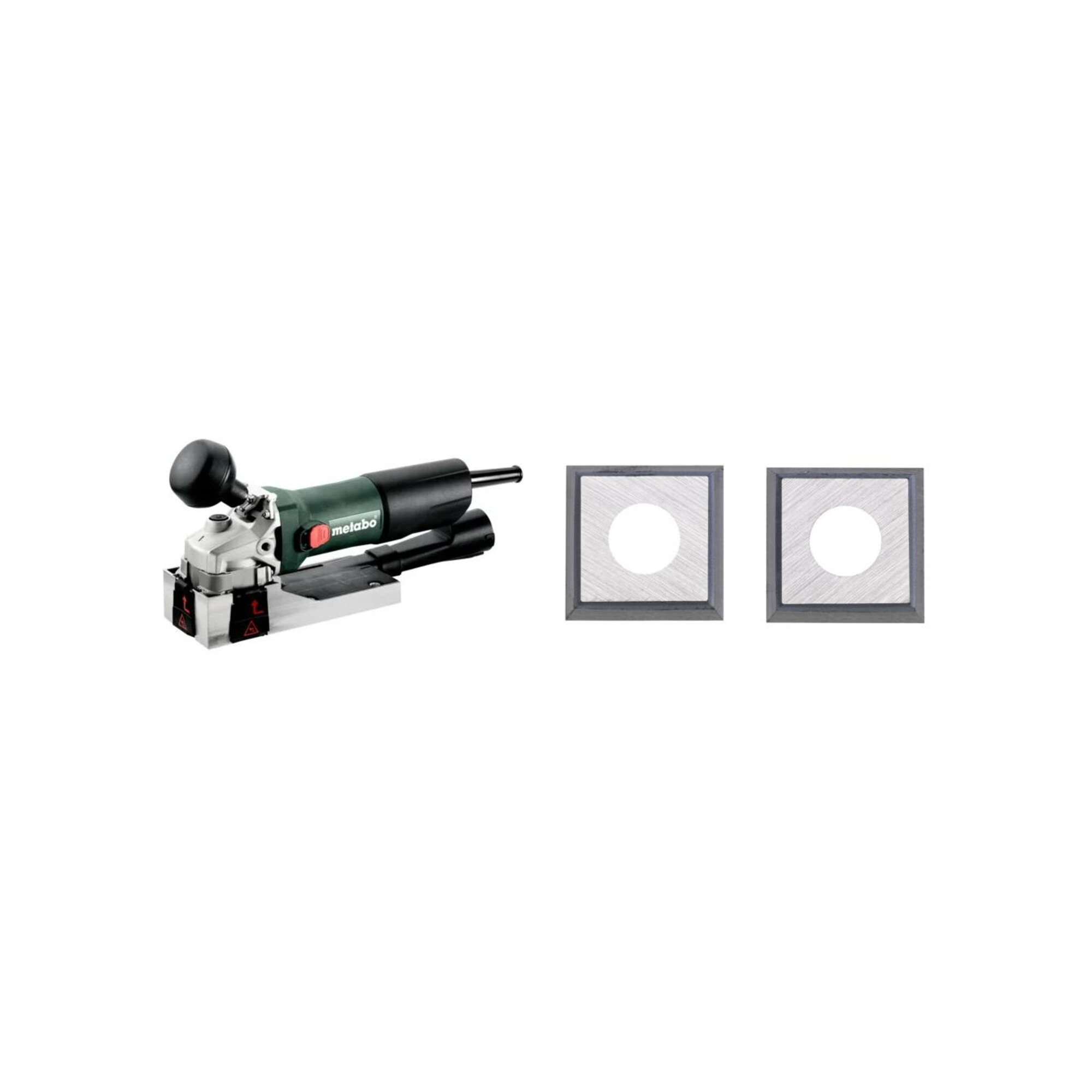 Metabo Bundle – Lackfräse LF 850 S (601049500) mit metaBOX 145 & 4 Hartmetall-Wendemesser als Ersatz