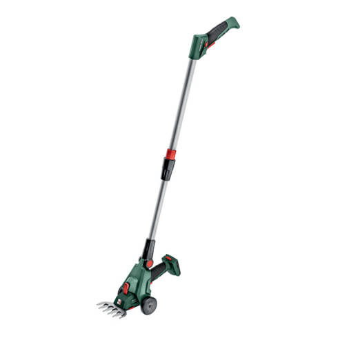 Metabo Cesoie per arbusti ed erba a batteria in set PowerMaxx SGS 12 Q con asta telescopica, cartone, 12 Vx+