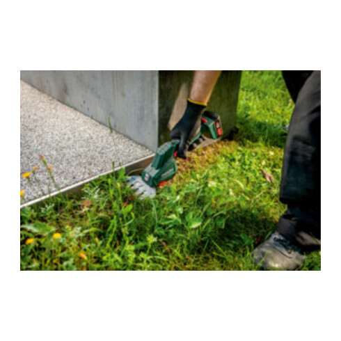 Metabo Cesoie per arbusti ed erba a batteria PowerMaxx SGS 12 Q borsa portautensili, 12 V 1x2 Ah ioni di litio + SC 30