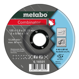 Metabo Combinator Inox doorslijp- en slijpschijf