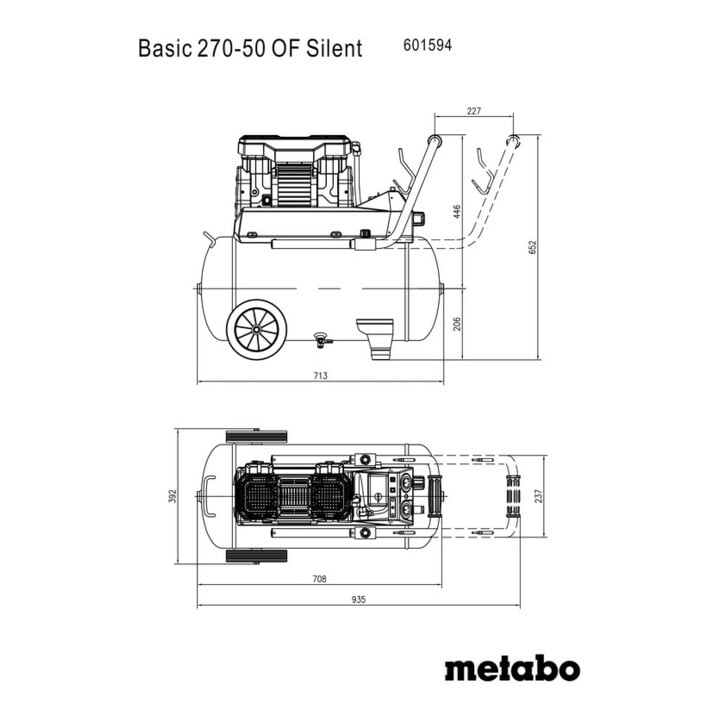 Metabo Compressor Basic 270-50 OF Silent (601594000), Karton