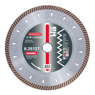 Metabo Dia-TS 180 x 2,5 x 22,23 mm Turbo Universal professionnel