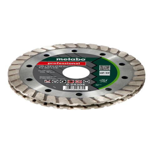 Metabo diamant-freesschijf, 125x6x22,23 mm, "professional", "UP-TP", universeel stuikfrezen