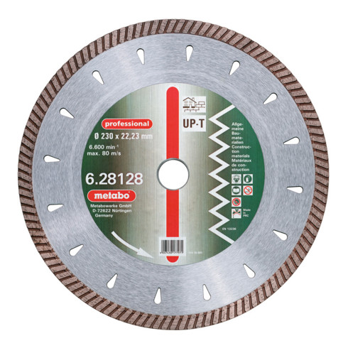 Metabo Diamant-Trennscheibe, 115 x 2,2 x 22,23 mm, "professional", "UP-T", Turbo, Universal