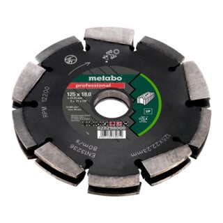 Metabo Diamantfrässcheibe 2 professional UP Universal 125 mm