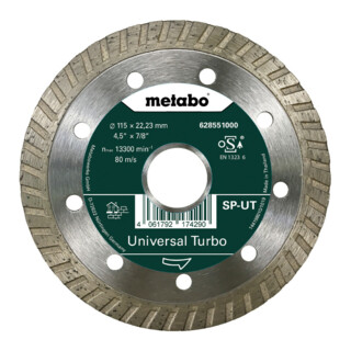 Metabo diamantslijpschijf "SP-UT", Universele Turbo "SP