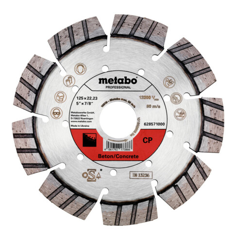 Metabo diamantslijpschijf, CP beton