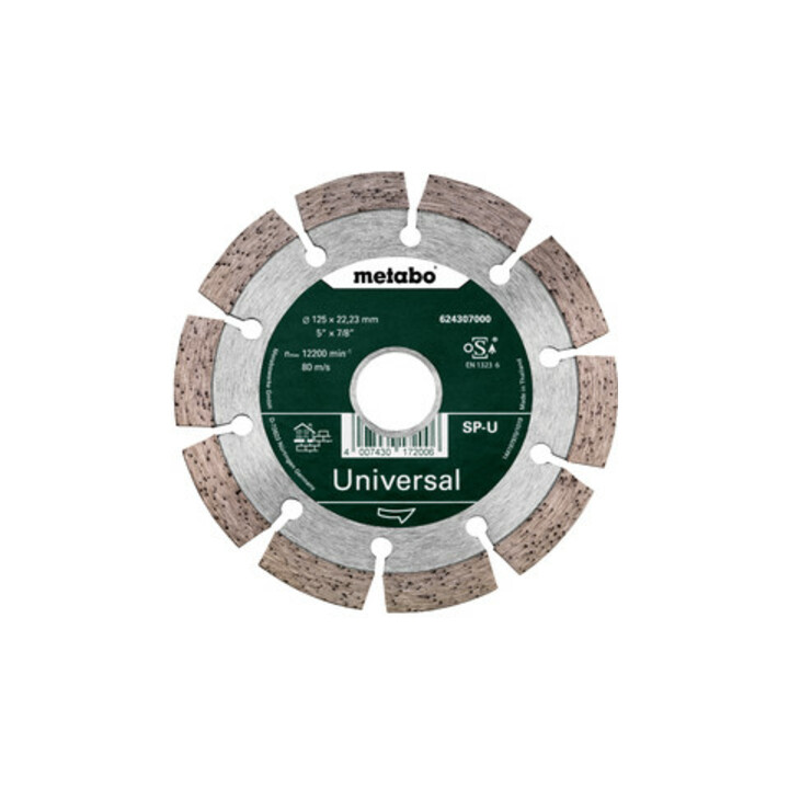 Metabo diamantslijpschijf 125x22,23mm, SP-U, Universele SP