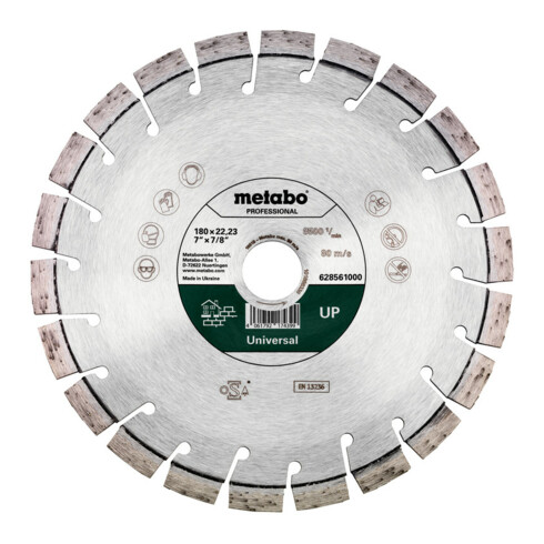 Metabo diamantslijpschijf 180x22,23mm, "UP", universeel "professional