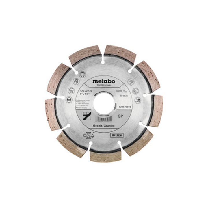 Metabo Diamanttrennscheibe 125x22,23mm, "GP", Granit "professional"
