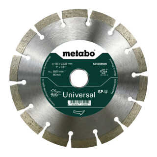 Metabo Diamanttrennscheibe 180x22, 23mm, Sp-U, Universal Sp