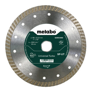 Metabo Diamanttrennscheibe 180x22,23mm, SP-UT, Universal Turbo SP