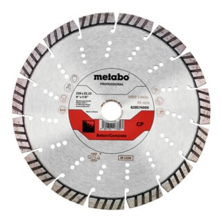 Metabo Diamanttrennscheibe 230x22,23mm, "CP", Beton "professional"