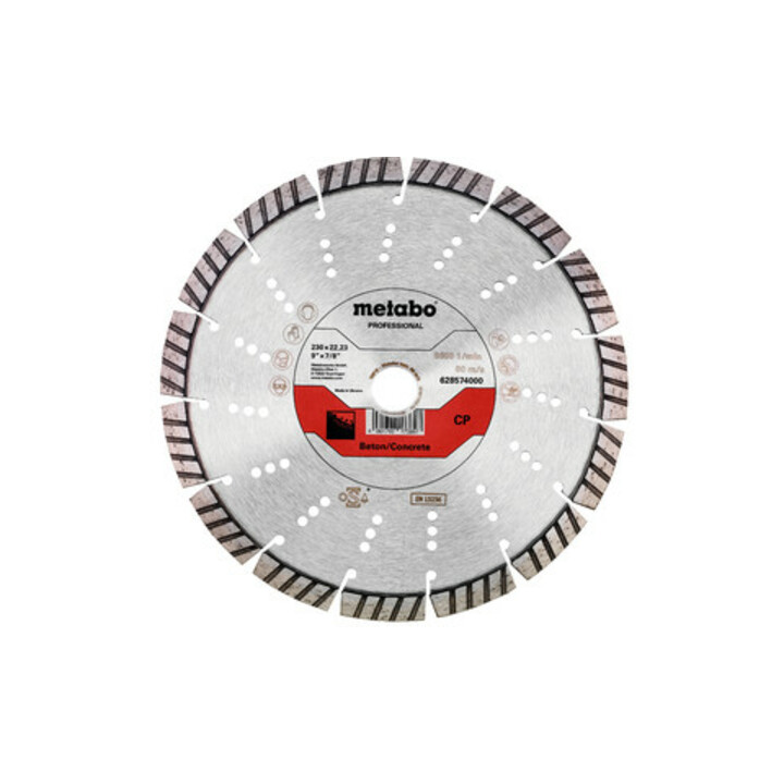 Metabo Diamanttrennscheibe 230x22,23mm, "CP", Beton "professional"