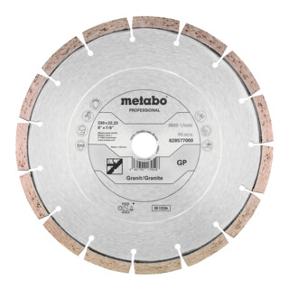 Metabo Diamanttrennscheibe 230x22,23mm, "GP", Granit "professional"