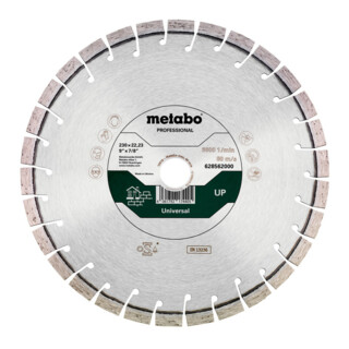 Metabo Diamanttrennscheibe 230x22,23mm, "UP", Universal "professional"