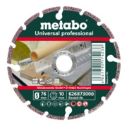 Metabo Diamanttrennscheibe, 76x10,0mm, "UP", Universal "professional"