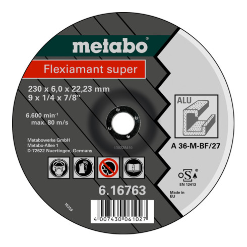 Mola Metabo Flexiamant per alluminio super versione a manovella