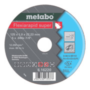 Metabo Disco da taglio Flexiarapid super 115x1,6x22,23 Inox, dritto