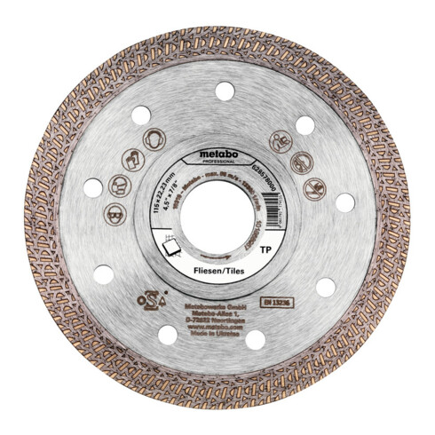 Metabo Disco da taglio diamantato 230x22,23mm, piastrelle TP
