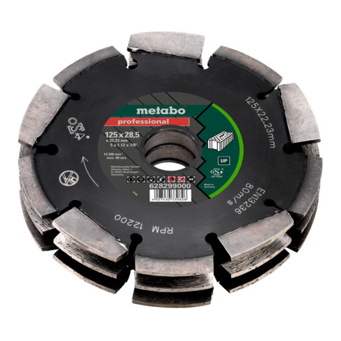 Metabo Disco per fresatura diamantato 2 professional UP Universal 125mm