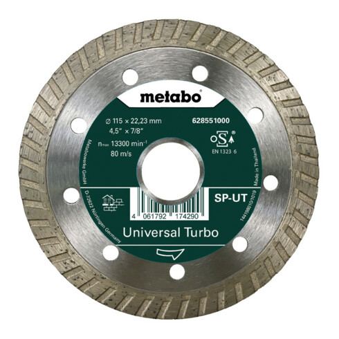 Disque de coupe diamanté Metabo "SP-UT", Universal Turbo "SP