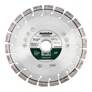 Metabo Disque à tronçonner diamanté UP, universel "professional