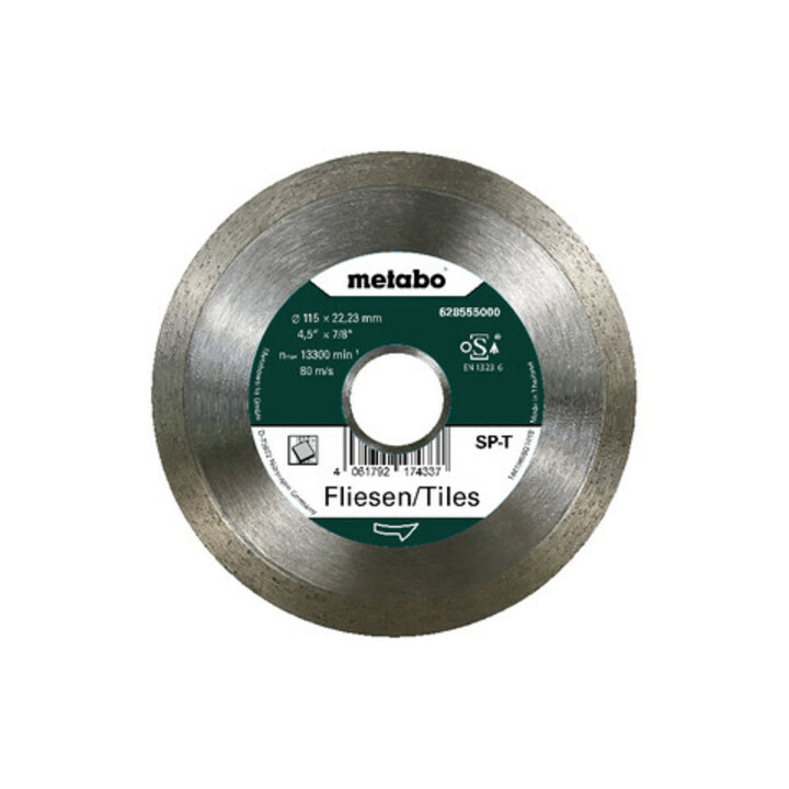 Metabo Disque à tronçonner diamanté SP - T, 115x22,23 mm, carrelage