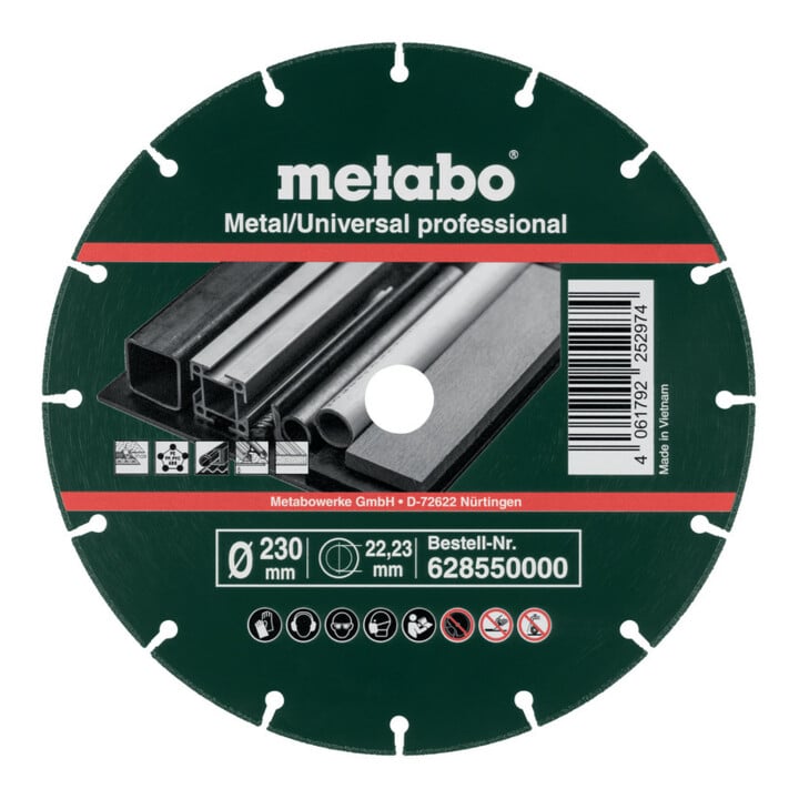 Metabo Disque diamant 180x1,6x22,23mm, "MUP", métal/universel "professional" (628549000)
