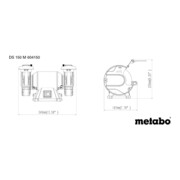 Metabo Doppelschleifmaschine DS 150 M Karton-2