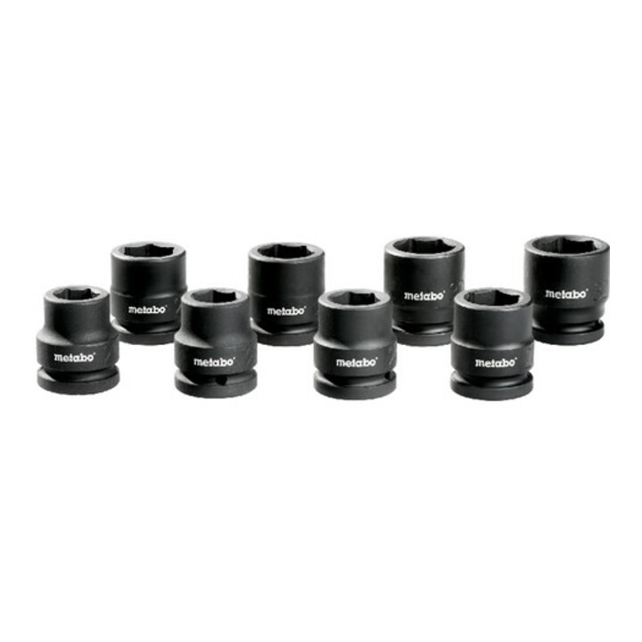 Metabo dopsleutelset 8 delig voor slagmoersleutel 3/4"
