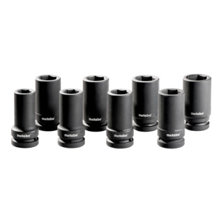 Metabo dopsleutelset 8 delig voor slagmoersleutels 1".