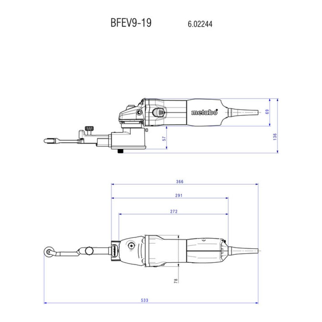 METABO Elektronik-Bandfeile, Typ: BFE9-20